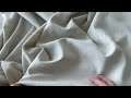Linen fabric with an admixture of natural fibers for clothing