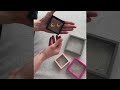 Box / frame with transparent foil for displaying goods and gift wrapping 7x7 cm